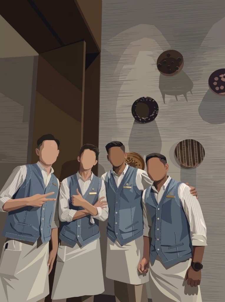 Restaurant staff using myRestro Manager